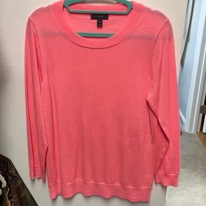 J.CREW light pink pullover sweater top